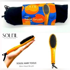 Soleil Hair Tools Mini Heat Brush. Compact & Powerful for On-the-Go Styling.